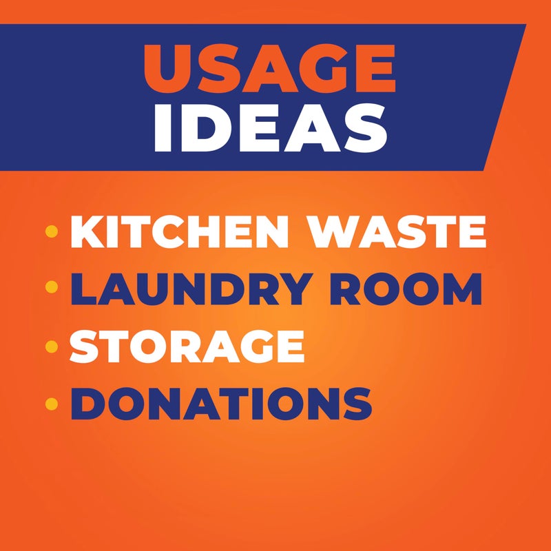 Hefty Clear Trash Bags, Clear, 13 Gallon, 60 Count - Image 3